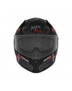 Casca Moto Integrala NOX N401 ZUMBI - Negru/Rosu