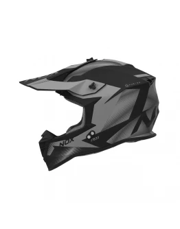 Casca cross-enduro NOX N633 FUSION - Titanium,Negru mat