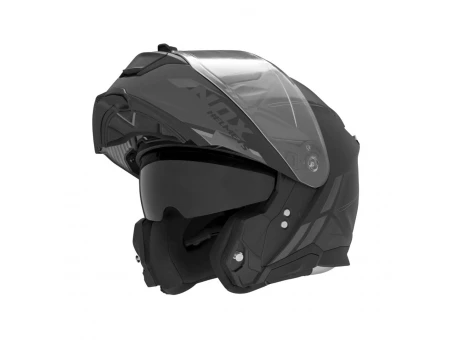 Casca Flip-Up NOX N967 Synchro - Negru/Titanium mat