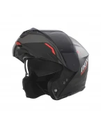 Casca Moto Modulara NOX N968 ULTRA - Negru/Rosu mat