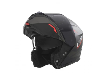 Casca Moto Modulara NOX N968 ULTRA - Negru/Rosu mat