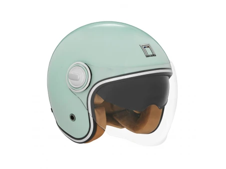 Casca jet NOX PREMIUM HERITAGE SOLID - Verde mint | NP106M