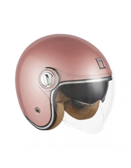 Casca jet NOX PREMIUM HERITAGE SOLID - Roz auriu