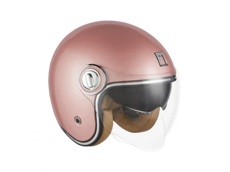 Casca jet NOX PREMIUM HERITAGE SOLID - Roz auriu | NP106RG