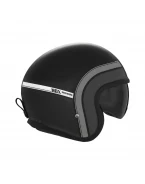 Casca jet NOX PREMIUM NEXT TRAKER - Negru/Titanium mat