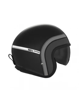 Casca jet NOX PREMIUM NEXT TRAKER - Negru,Titanium mat