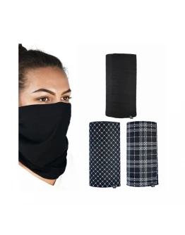 Bandana Comfy Oxford TARTAN (3 pcs.) - Negru,Albastru