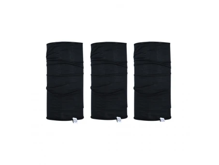 Bandana multifunctionala Oxford Comfy Windproof - Negru (3buc.)