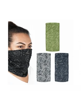 Bandana Comfy Oxford PAISLEY (3 pcs.) - Gri,Verde,Albastru