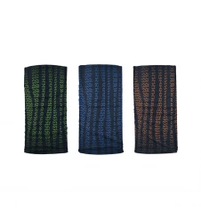 Bandana multifunctionala Oxford Windproof Comfy Haste (3buc.) - Verde/Albastru/Portocaliu