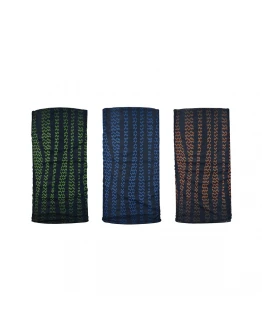 Bandana multifunctionala Oxford Windproof Comfy Haste (3buc.) - Verde/Albastru/Portocaliu