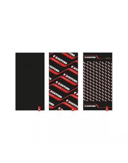 Bandana multifunctionala Oxford Windproof Collar Comfy Racing (3buc.) - Negru/Rosu/Alb