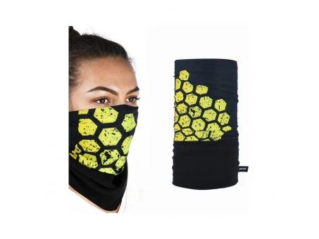 Bandana multifunctionala Oxford Snug - Negru/Galben | NW416