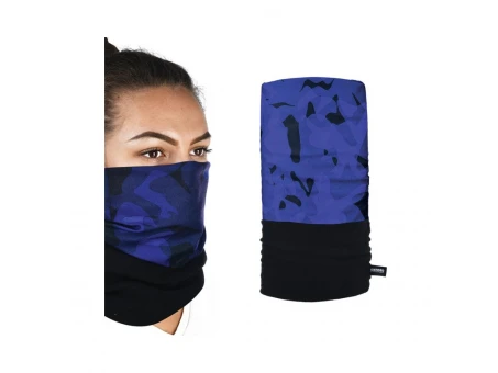 Bandana multifunctionala Oxford Snug - Negru/Albastru | NW418