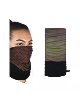 Bandana multifunctionala Oxford Snug - Portocaliu/Negru