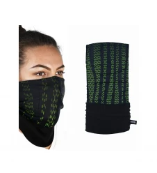 Bandana multifunctionala Oxford Snug - Negru/Verde