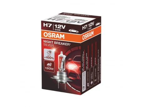Bec OSRAM - H7 12V 55W PX26D NIGHT BREAKER SILVER (+100%) | O-64210NBS
