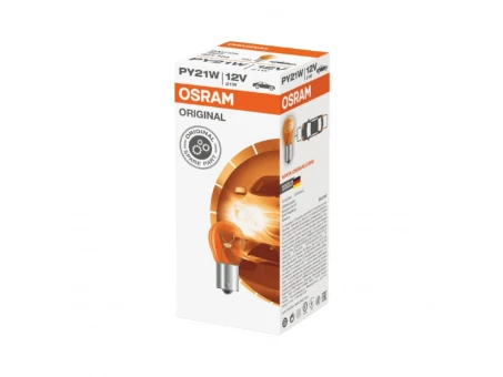 Bec OSRAM - 21W 12V BAU15S PY21W (Portocaliu) - 1 buc. | O-7507