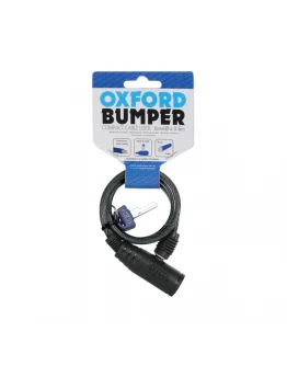 Cablu antifurt OXFORD Bumper 6mm x 600mm - Negru