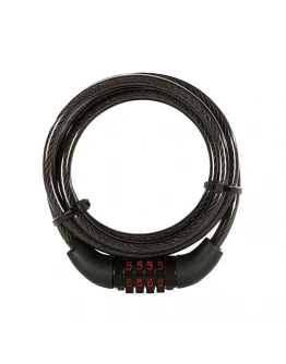 Cablu antifurt moto OXFORD Combi6, 6mm x 1500mm, combinație - Negru