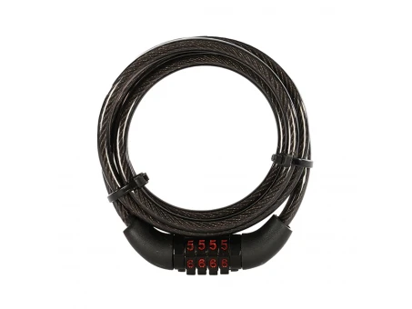 Cablu antifurt moto OXFORD Combi6, 6mm x 1500mm, combinație - Negru | OF210