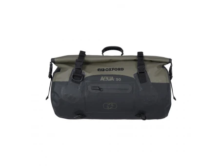 Geantă Oxford Aqua T-50 Rollbag impermeabila 50L - Negru/Khaki | OL402