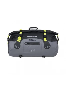 Geantă Oxford Aqua T-50 Rollbag impermeabila 50L - Negru/Gri/Galben fluo