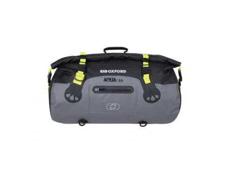 Geantă Oxford Aqua T-50 Rollbag impermeabila 50L - Negru/Gri/Galben fluo | OL462