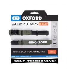 Set chingi de fixare bagaje Oxford B-Clip 17mm 1,2m - Verde
