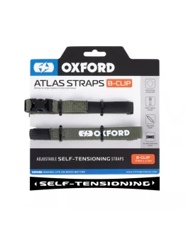 Set chingi de fixare bagaje Oxford B-Clip 17mm x 2m - Verde