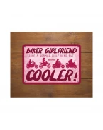 Placa metalica Oxford "Biker Girlfriend"