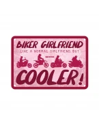 Placa metalica Oxford "Biker Girlfriend"
