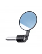 Oglindă moto OXFORD Premium Bar End Rotundă 360°, Aluminiu Solid (1buc.) - Negru | OX508