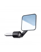 Oglindă moto OXFORD Premium Bar End Pătrată 360°, Aluminiu Solid (1buc.) - Negru | OX509
