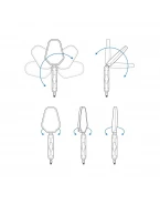 Set oglinzi Moto OXFORD Trail cu Kit Montaj (2buc.) - Negru | OX515