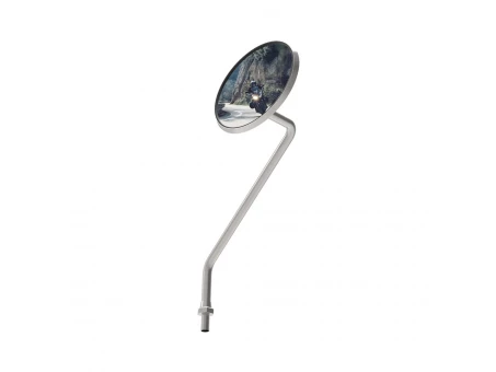 Oglinda universala Oxford Round Dreapta M10X1.25 - Argintiu