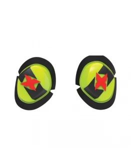 Set slidere OXFORD pentru combinezon moto din piele - Negru/Galben fluo