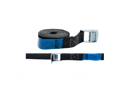 Chingă transport BIKETEC 25mm/4m cu cataramă autoblocantă | PASK25/4/BK