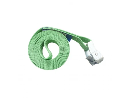 Chingă de transport BIKETEC 35mm/3m cu cataramă autoblocantă - Verde | PASK35/3/GR