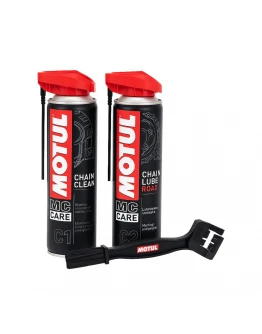 Pachet intretinere lant Motul C1, C2, perie curatat lant