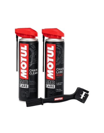 Pachet intretinere lant Motul C1, C2, perie curatat lant