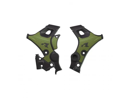 Protecții cadru RACETECH (RTECH) Revolution - Honda XL 750 Transalp (2023–2025) - Negru/Verde | PRTALPNRVN24