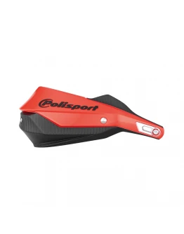 Set protectii maini (hand guard) aluminiu adventure/enduro Polisport Trail Blazer - Rosu/Negru	