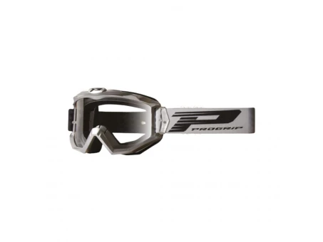 Ochelari cross-enduro PROGRIP GOGGLES PG3201 ATZAKI -Argintiu