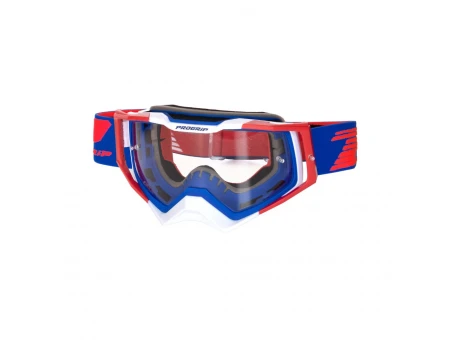 Ochelari cross-enduro PROGRIP GOGGLES PG3309-147 TR RAPID - Albastru/Rosu/Alb