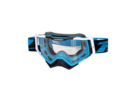 Ochelari cross-enduro PROGRIP GOGGLES PG3309-379 TR RAPID - Albastru/Alb