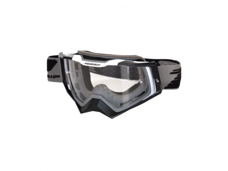 Ochelari cross-enduro PROGRIP GOGGLES PG3309-381 TR RAPID - Gri/Negru/Alb