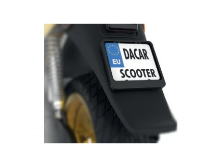 Suport număr înmatriculare BIKETEC pentru scuter - Negru | R0188