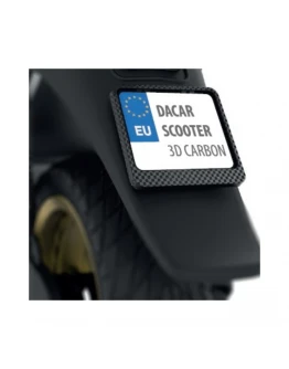 Suport număr înmatriculare BIKETEC pentru scuter - Carbon