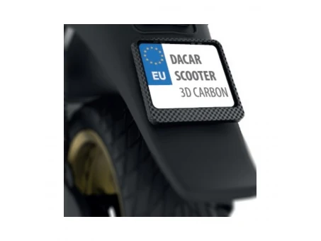 Suport număr înmatriculare BIKETEC pentru scuter - Carbon | R0189